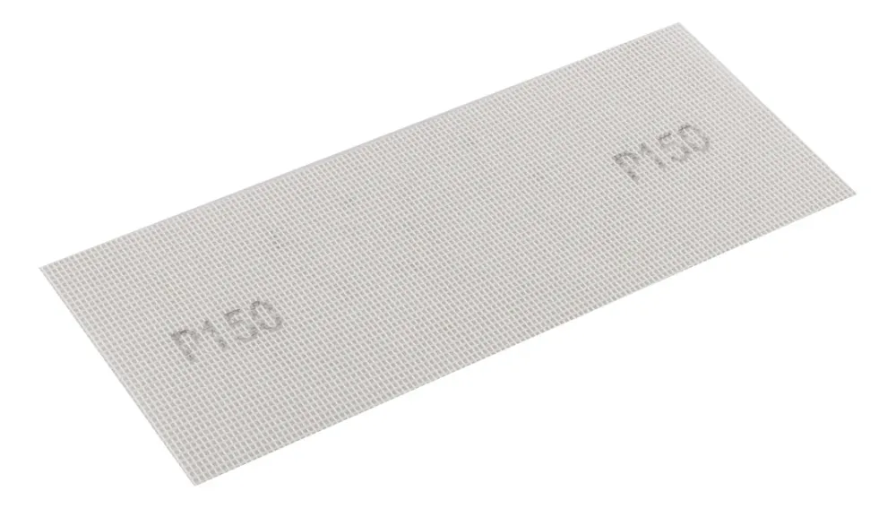 Csiszolóháló fehér 115x280mm, fa, fém, műanyag, űveg, gipszkarton csiszoláshoz, P150, min. rendelés: 3db