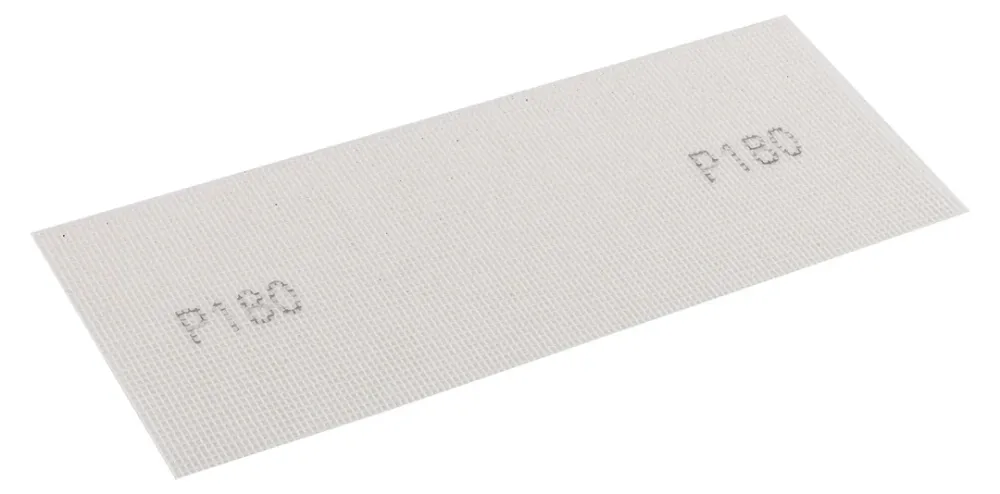 Csiszolóháló fehér 115x280mm, fa, fém, műanyag, űveg, gipszkarton csiszoláshoz, P180, min. rendelés: 3db