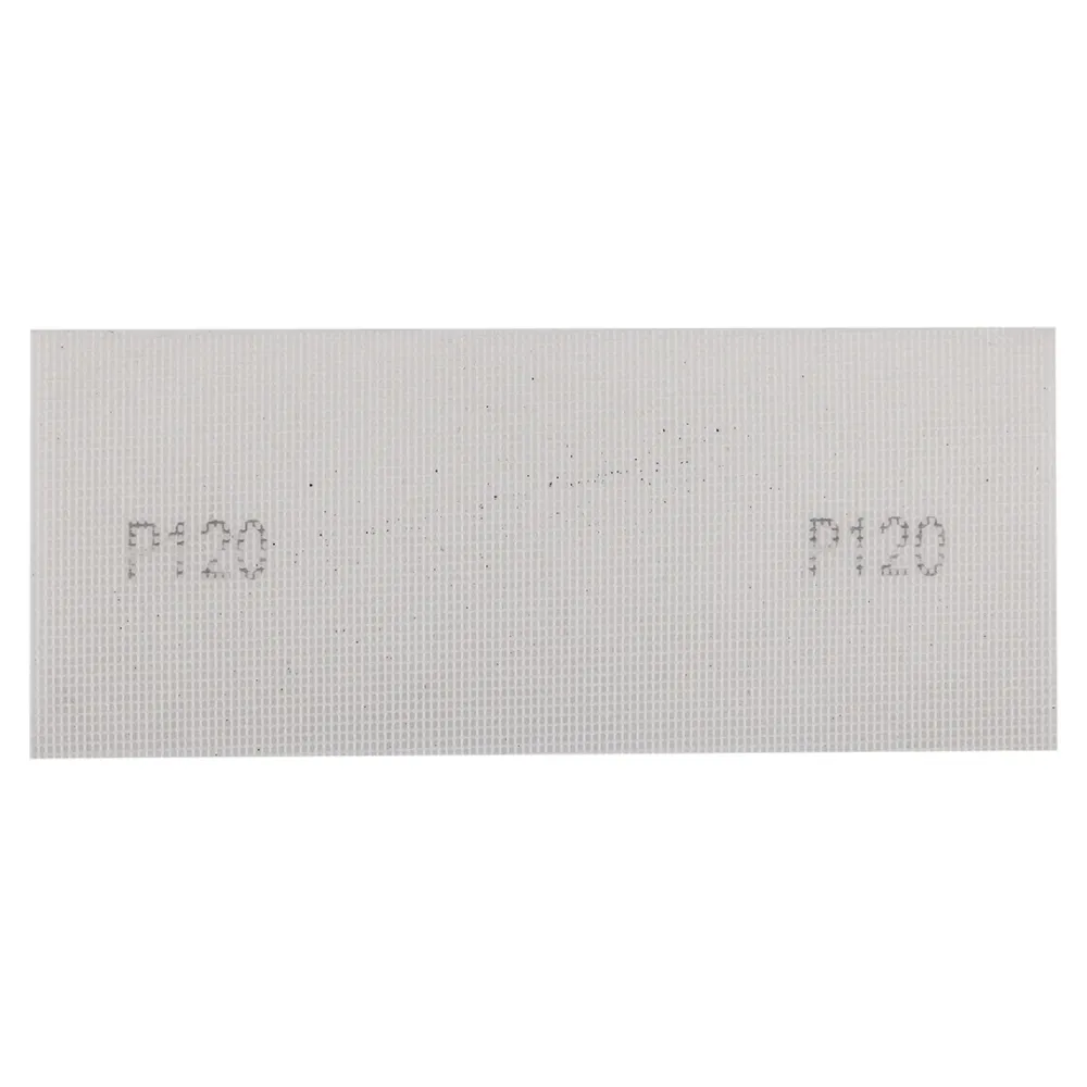 Csiszolóháló fehér 115x280mm, fa, fém, műanyag, űveg, gipszkarton csiszoláshoz, P120, min. rendelés: 3db