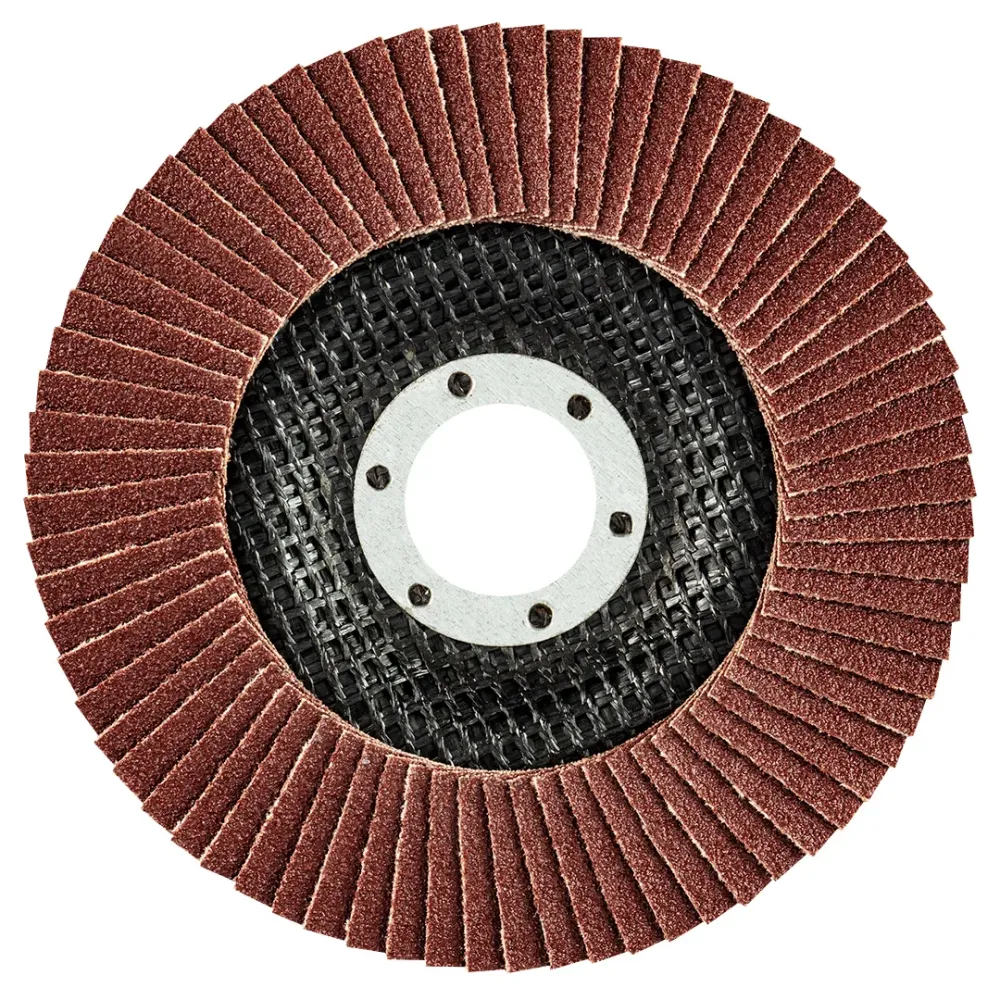 Csiszolókorong lamellás 115x22.2mm, K100 fém-fa, min. rendelés: 5db