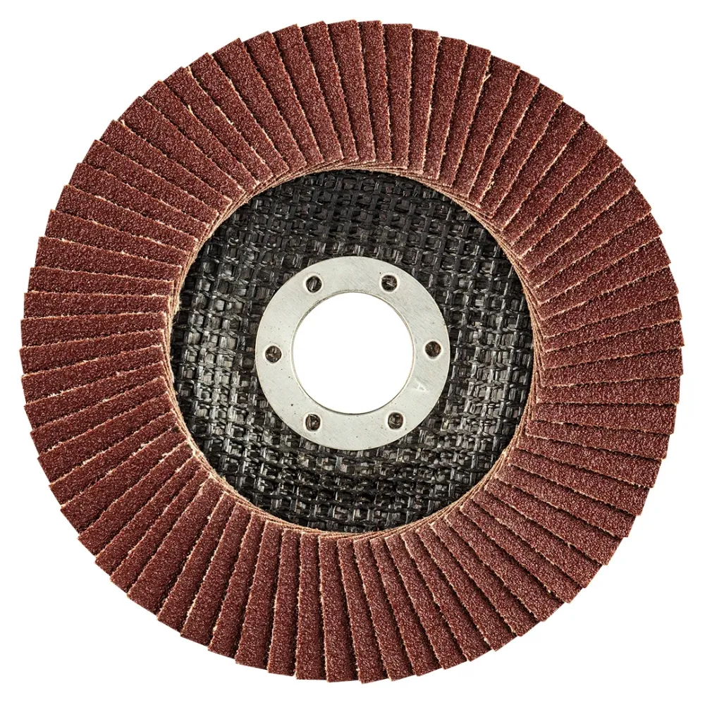 Csiszolókorong lamellás 125x22.2mm, K100 fém-fa, min. rendelés: 5db
