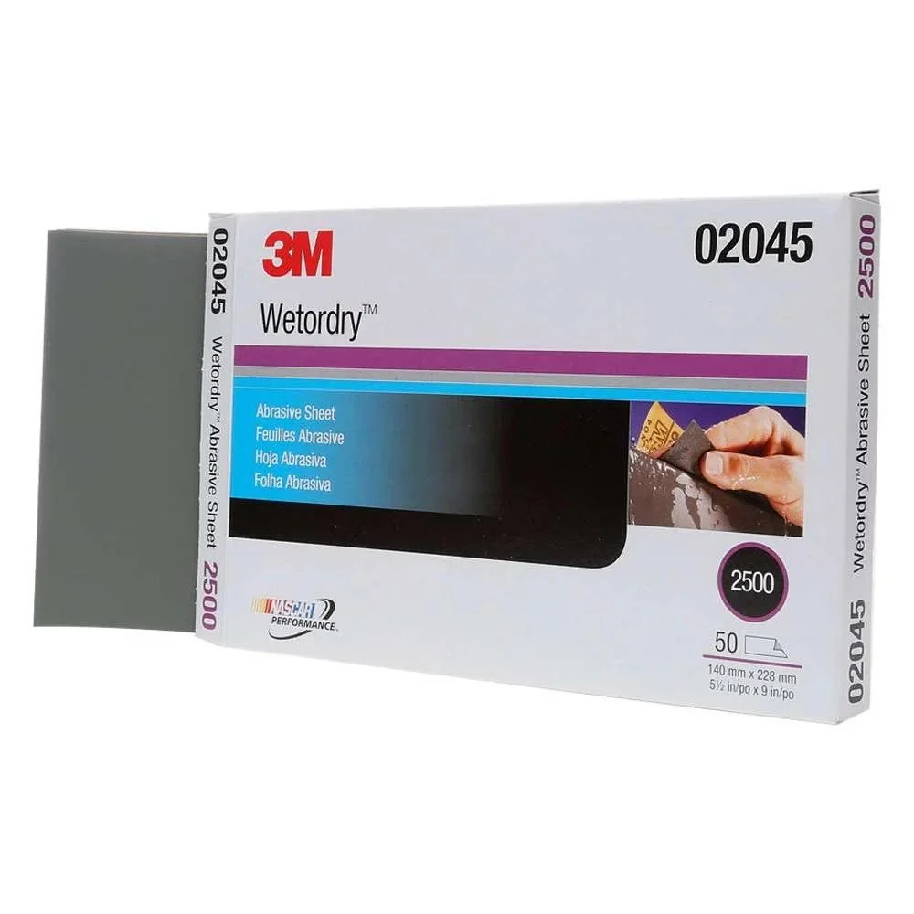 Csiszolólap 3M WetorDry 401Q, P2500, 140 x 228 mm