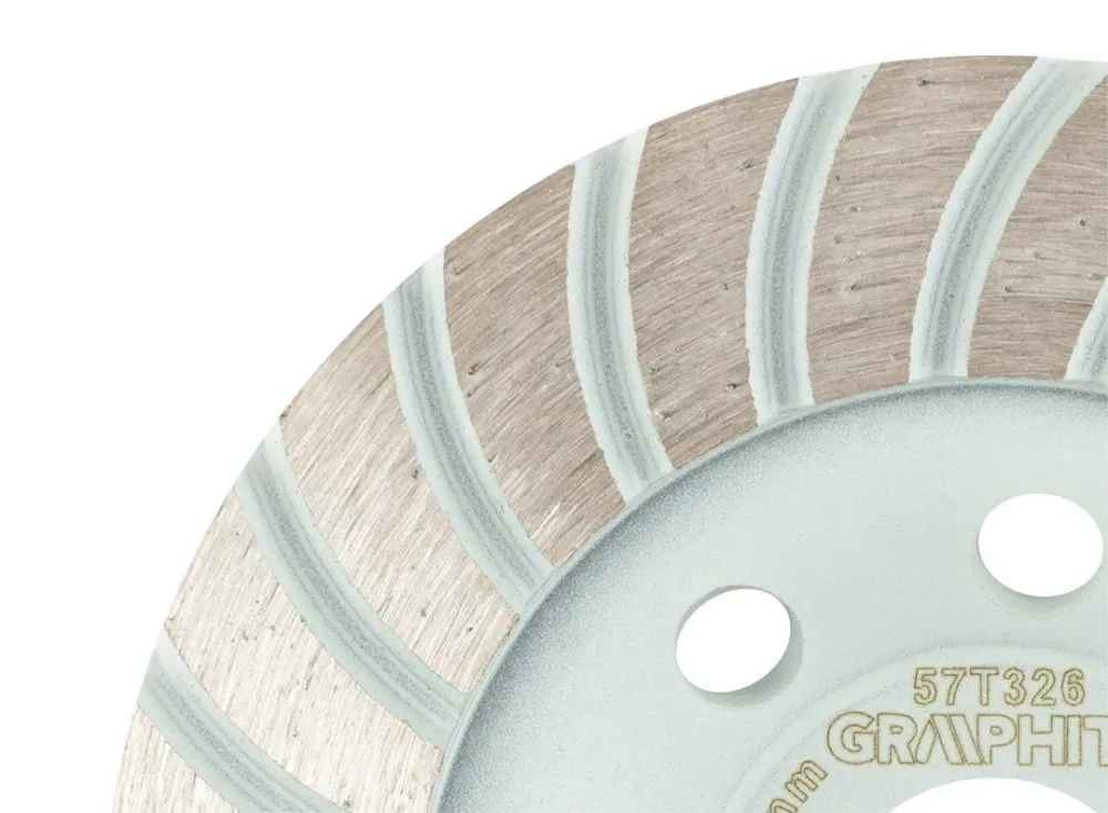Gyémánt csiszolókorong 115x22.2mm, turbo, száraz