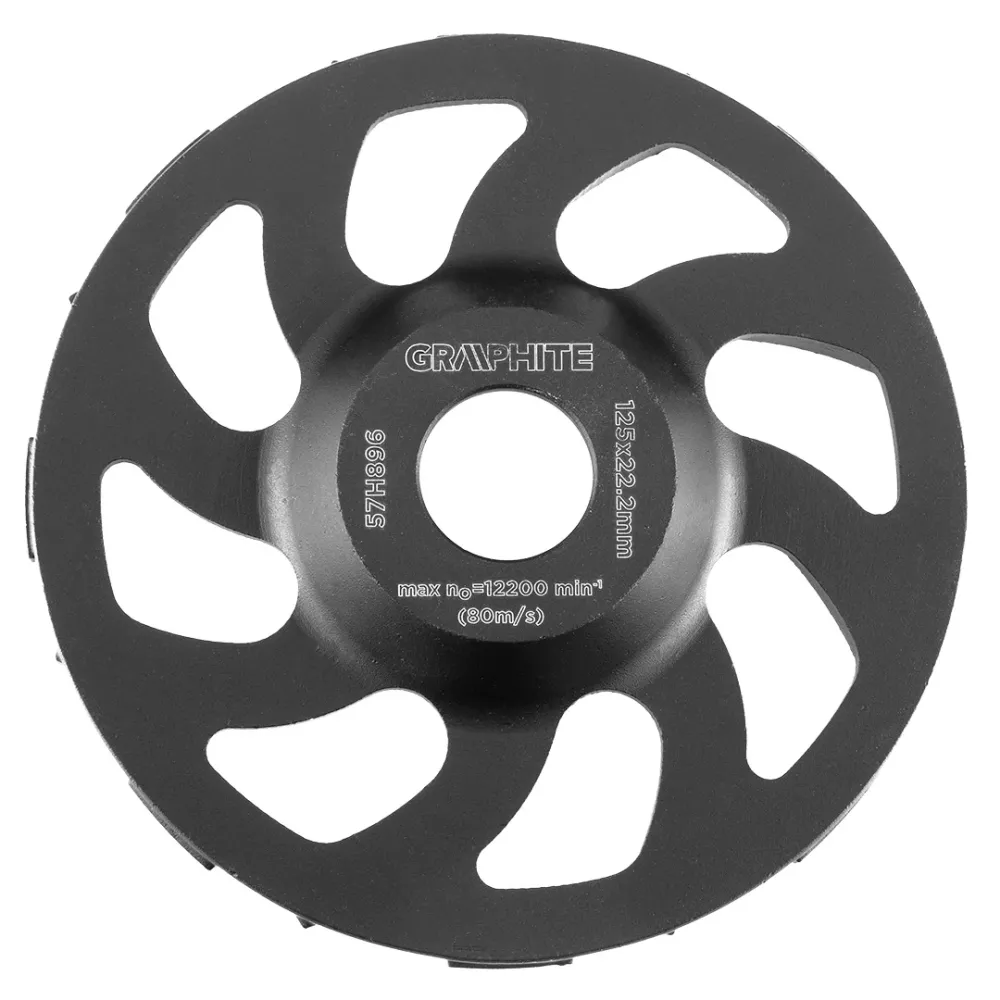 Gyémánt csiszolókorong 125x22.2x5mm, nagy teherbírású