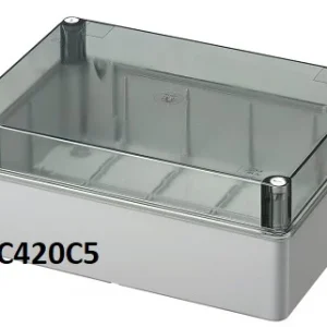 Electrocanali kötődoboz 150x110x70 IP56 Müanyag átlátszó fedéllel EC420C5