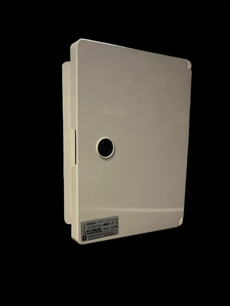 Müanyag ABS Szekrény 400x600x200mm Nyitható ajtóval,szerelőlappal IP65 CP-5005