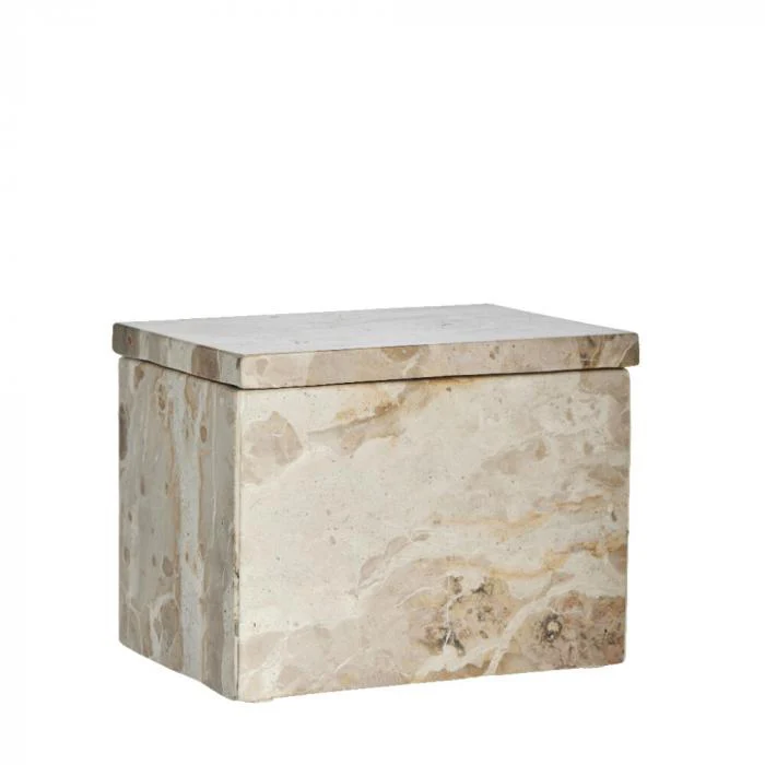 Ellia világosbarna márvány doboz – 16,5x11,5 cm (kézzel csiszolt)