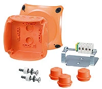 Hensel FK 0402 kábelösszekötő doboz 104x104x70mm E90 tűzállóság 62000180