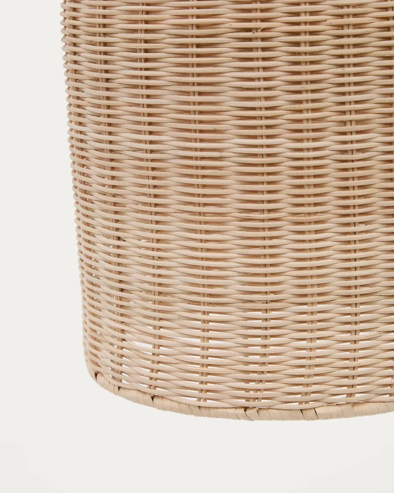 Druciana rattan mennyezeti lámpaernyő természetes kivitelben, Ø 25 cm