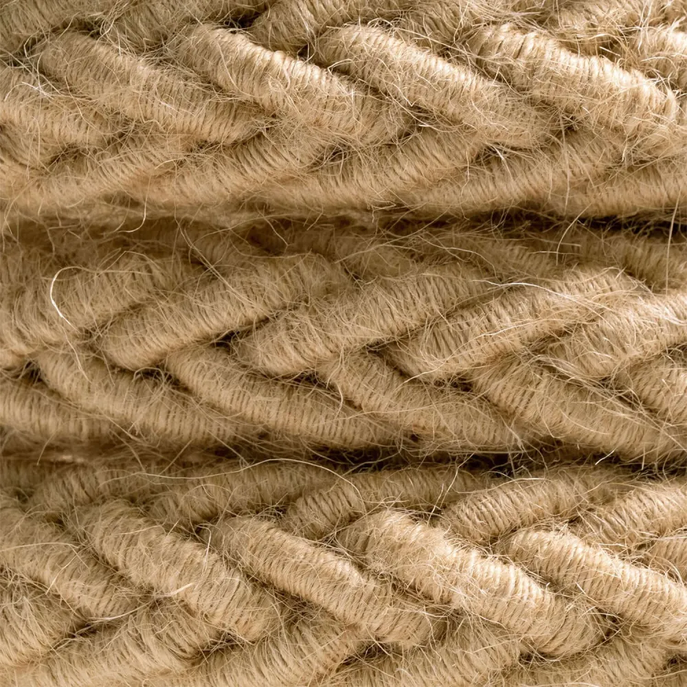 2XL fonott zsákvászon textilkábel, 2x0,75-ös textilkábel. Átmérő: 24 mm