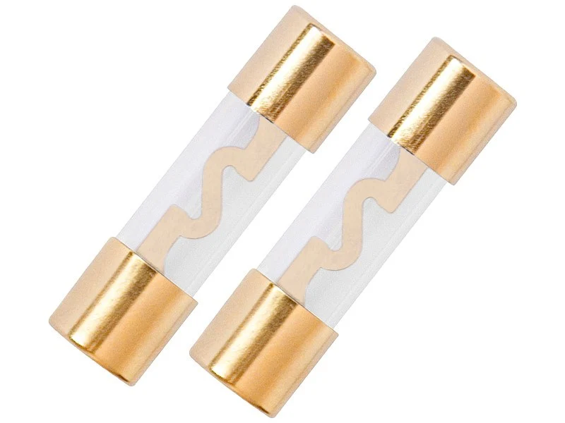 AGU 10,3x38 mm-es üveg biztosíték, 50A, aranyozott, 2 db