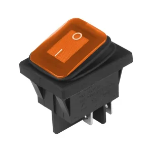 Billenőkapcsoló DC 12V / 24V, AC 125V-250V, sárga színű