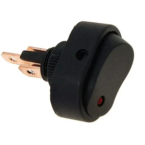 DC billenőkapcsoló piros LED-del, max. 30A