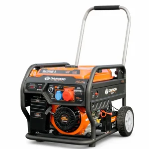 Daewoo GDAX9250E-3 áramfejlesztő 6,5 kW - 230/400 V benzines generátor elektromos indítással & AVR