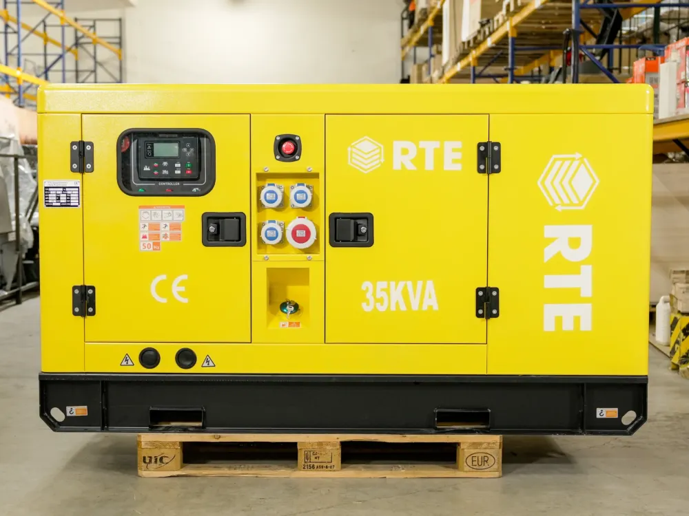 Dízel áramfejlesztő/vészhelyzeti teljesítmény RTE - 35 kVA 28 000 W teljesítménnyel