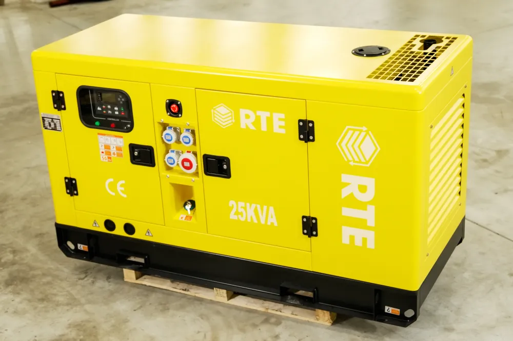 Dízel áramfejlesztő/vészteljesítmény RTE - 25 kVA 22 000 W teljesítménnyel