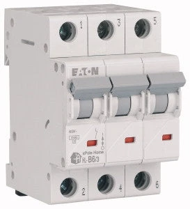 Eaton Home kismegszakító,autómata 4,5kA, 3P, 6A, B jelleggörbe 194778