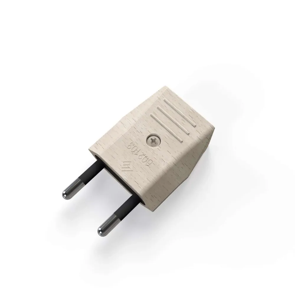 Európai villásdugó Creative Plug 2 pólusú 10A - Fa hatású