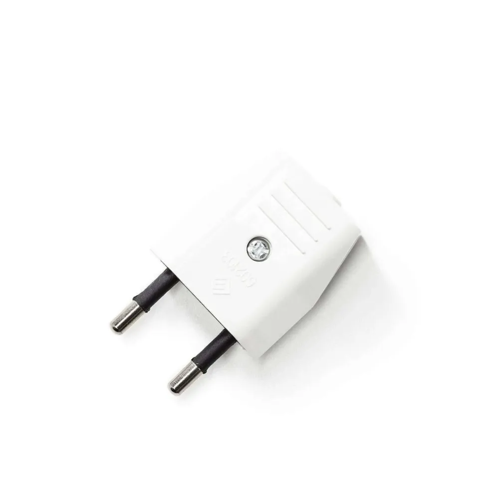 Európai villásdugó Creative Plug, 2 pólusú, 10A - fehér