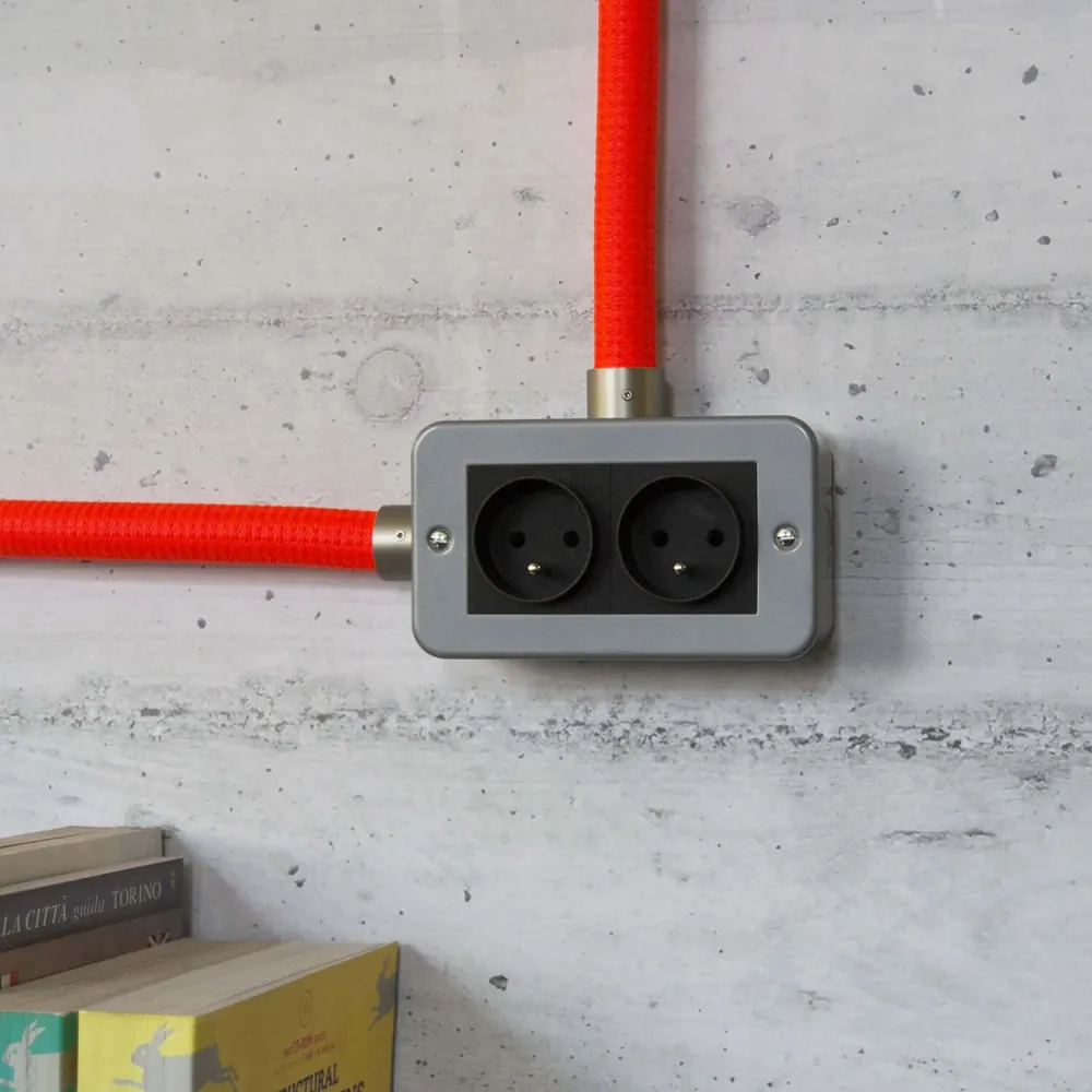 Fali doboz fémházzal, dupla francia aljzattal Creative-Tube-hoz