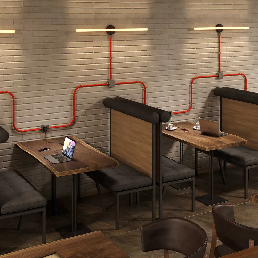 Fali fémdoboz dupla Schuko aljzattal Creative-Tube-hoz