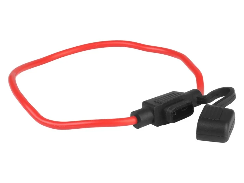 MINI biztosítéktartó hermetikus, kábel30cm, 1,8 mm2