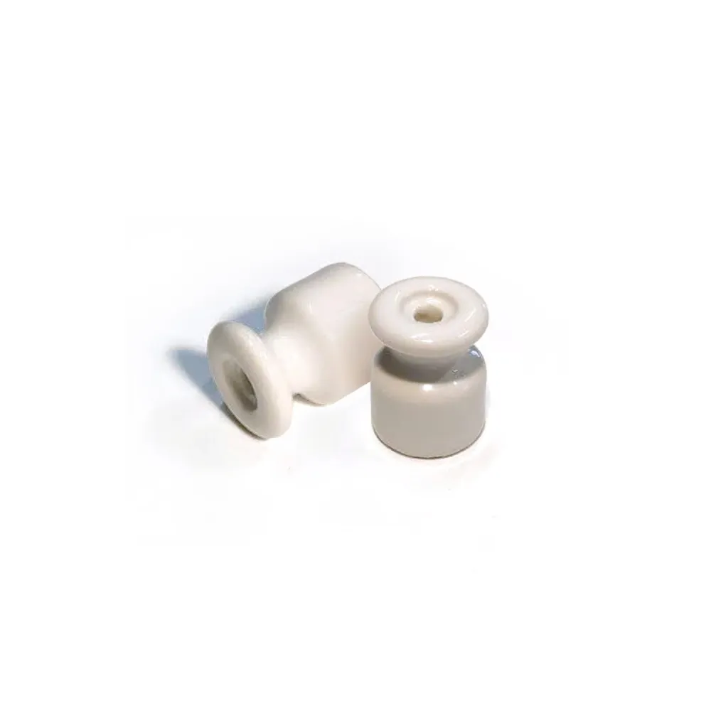 18 mm-es porcelán szigetelő fali kiépítéshez - Fehér
