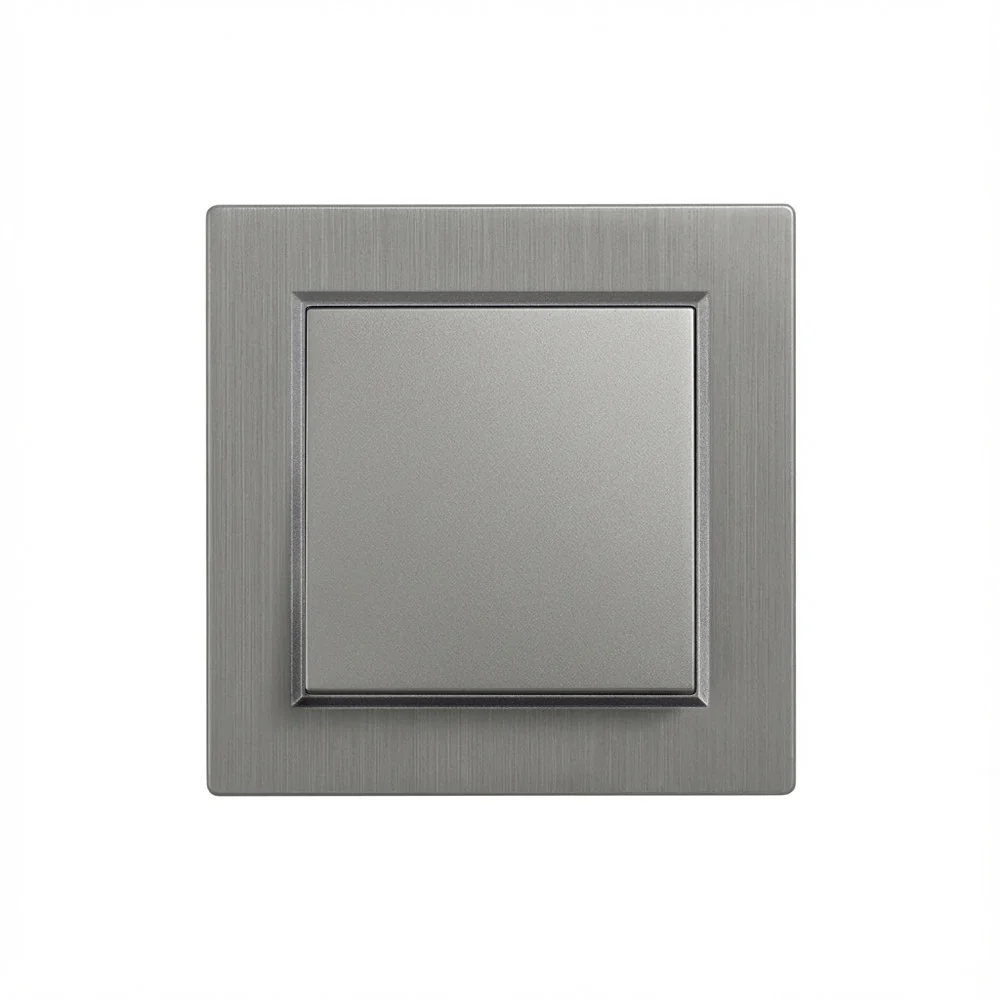 Nova kereszt kapcsoló 10A 250V 107 szürke kerettel