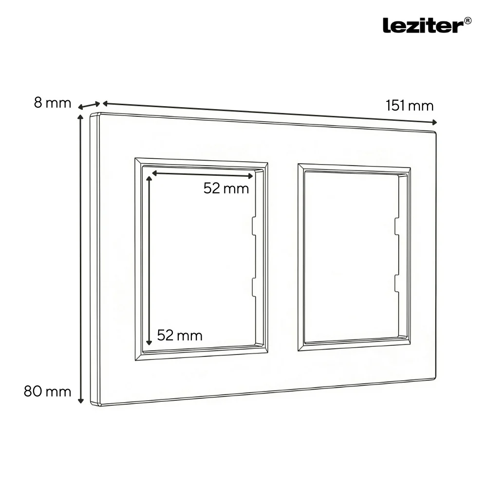 Nova kettős UTP aljzat RJ-45 szürke kerettel