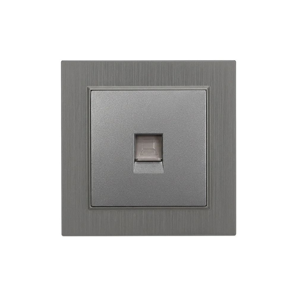 Nova UTP aljzat RJ-45 szürke kerettel