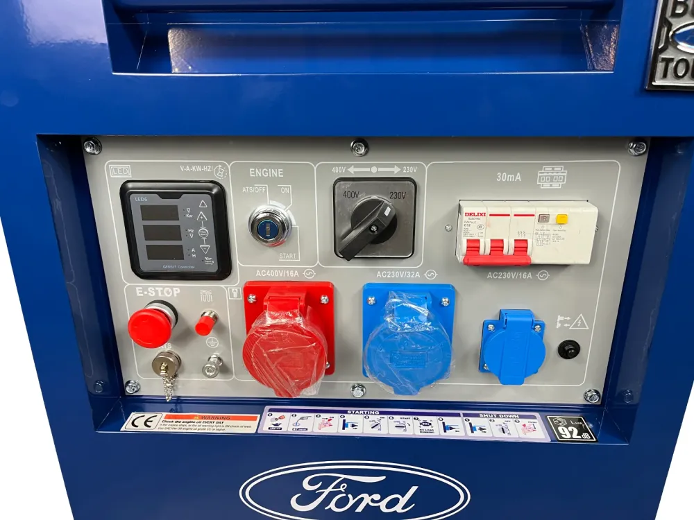 Áramfejlesztő/vészhelyzeti áramforrás Ford FDT10200SE 6500 W-tal