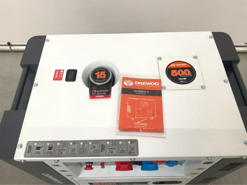 Áramfejlesztő/vészhelyzeti tápegység Daewoo DDAE10500DSE-3G 8,1kvA-vel - dízel
