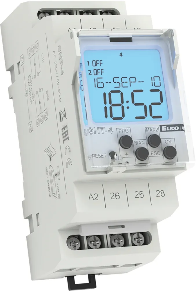 SHT-4/230 Digitális kapcsolóóra, asztronómiai