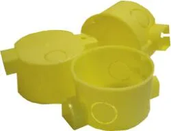 D. Süllyesztett szerelvény doboz 65mm sárga
