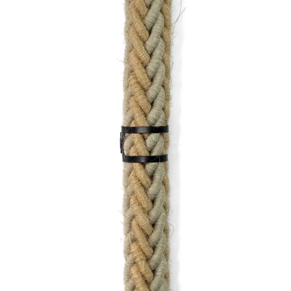 Fém textilkábel-rögzítő klipsz 24 mm átmérőjű zsinórhoz - Fekete