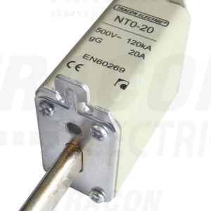 Tracon Késes biztosító 400VAC, 40A, 0, 120kA/500VAC, gG NT0-40