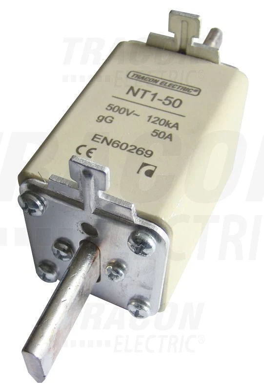 Tracon Késes biztosító =500V AC, 40A, 1, 120kA/500VAC, gG NT1-40