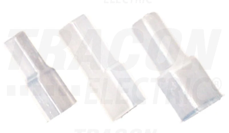 Tracon PVC szigetelés rátolható csatlakozóhoz 6,3×0,8mm SZICS6