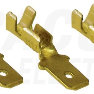Tracon Szigeteletlen rátolható csatlakozó csap 6,3×0,8mm, 0,75-1,5mm2 CS6