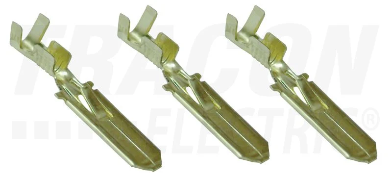 Tracon Szigeteletlen rátolható csatlakozó csap 6,3×0,8mm, 1-2,5mm2 CS6B