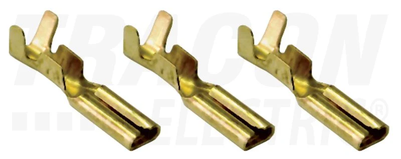Tracon Szigeteletlen rátolható csatlakozó huvely 2,8×0,5mm, 0,5-1mm2 CSH3