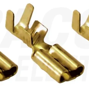 Tracon Szigeteletlen rátolható csatlakozó huvely 6,3×0,8mm, 4-6mm2 CSH6-2