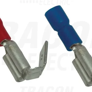 Tracon Szigetelt rátolható csatlakozó csap hüvellyel 6,3×0,8mm, 1,5mm2 PCSE