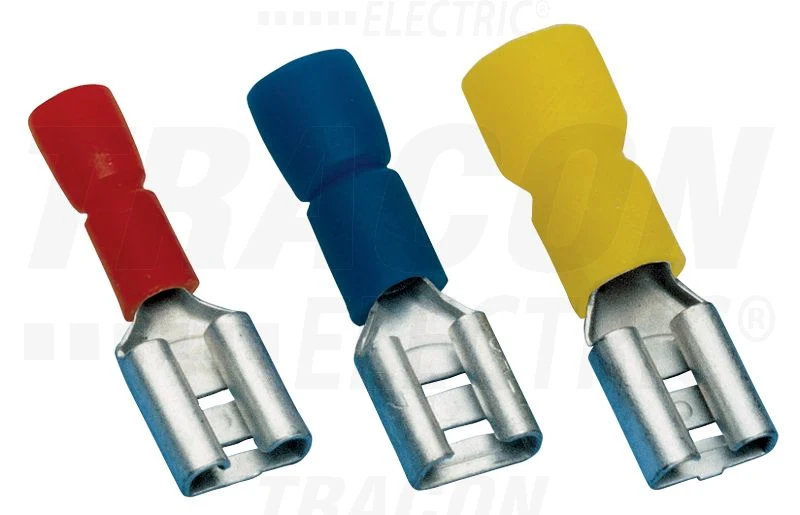 Tracon Szigetelt rátolható csatlakozó huvely 4,8×0,8mm, 1,5mm2 PCSH5