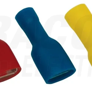 Tracon Teljes szigetelésu rátolható csatlakozó huvely 6mm2, 6,3×0,8 mm STCSH6