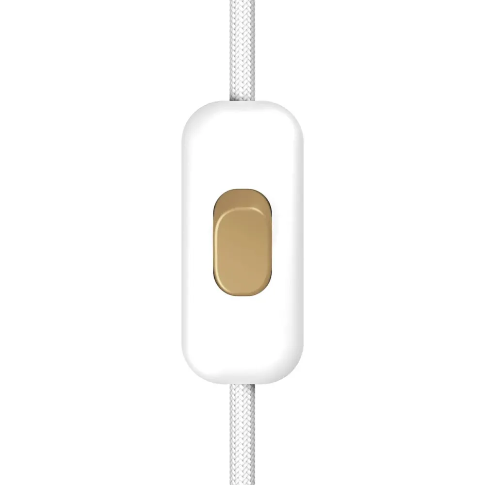Unipoláris Kapcsoló Creative Switch Fehér és bronz gombbal
