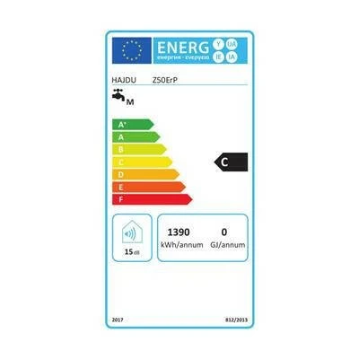 Hajdu Z-50 ErP elektromos forróvíztároló 50 literes 1800 watt fali függőleges (2111611115)