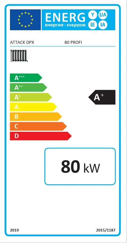Faelgázosító kazán Attack DPX 80 Profi 80 kW