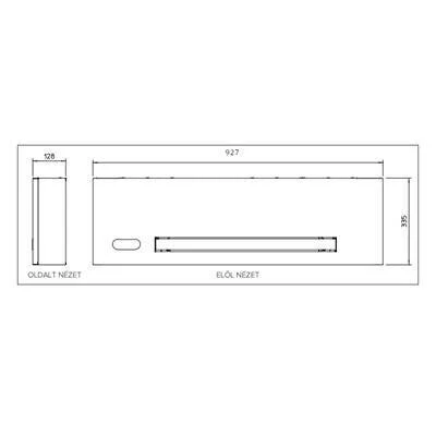 Ariston Nimbus Aquaslim 15 WH fan-coil, falra szerelhető, 1,5kW fűtési teljesítmény (3301542)