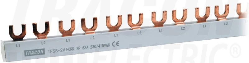 Tracon Sorolósín max.63A, 230/400VAC, 2P, 56modul, 1m TFSS-2V
